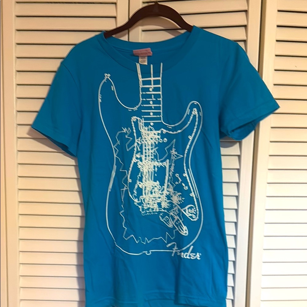 Fender Blue Short Sleeve Guitar Tee